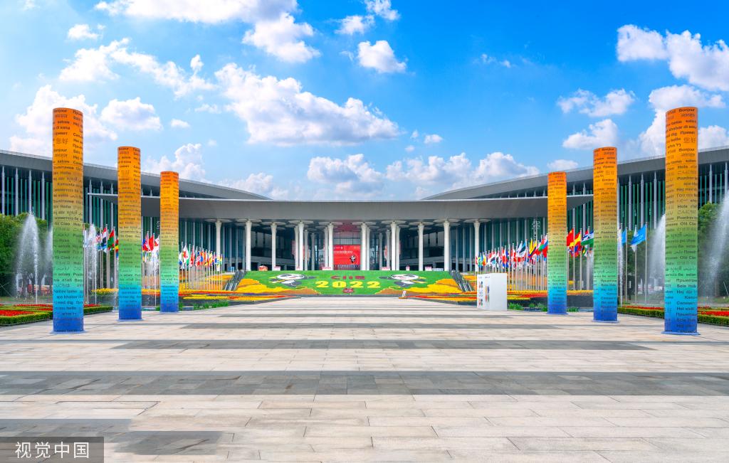 第五屆進博會即將在上海舉行 看看國家會展中心的涂裝
