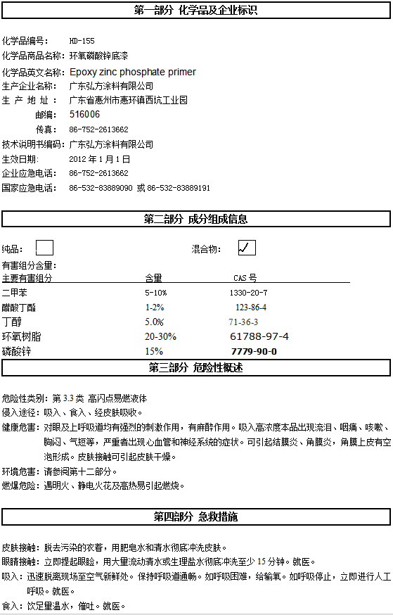 HD-155 輕金屬專用底漆認證